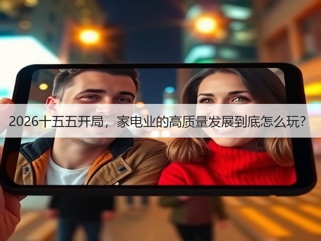 2026十五五开局,家电业的高质量发展到底怎么玩?(图2) 2026十五五开局,家电业的高质量发展到底怎么玩?(图2)