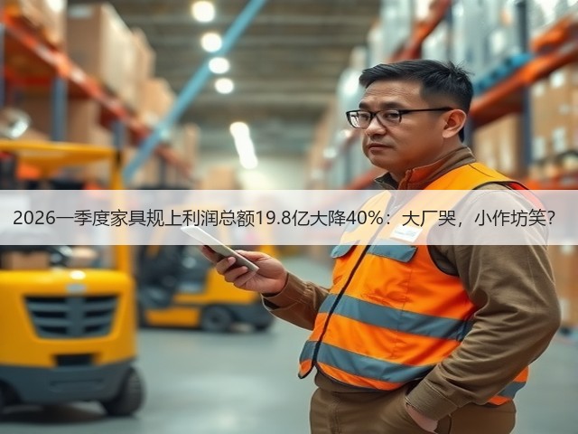 2026一季度家具规上利润总额19.8亿大降40%:大厂哭,小作坊笑?(图3) 2026一季度家具规上利润总额19.8亿大降40%:大厂哭,小作坊笑?(图3)