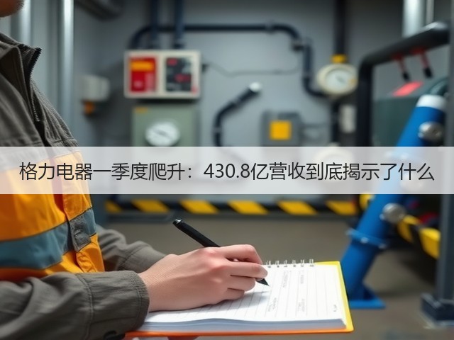 格力电器一季度爬升:430.8亿营收到底揭示了什么(图1) 格力电器一季度爬升:430.8亿营收到底揭示了什么(图1)