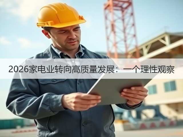 2026家电业转向高质量发展:一个理性观察(图2) 2026家电业转向高质量发展:一个理性观察(图2)