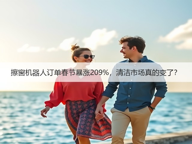 擦窗机器人订单春节暴涨209%,清洁市场真的变了?(图1) 擦窗机器人订单春节暴涨209%,清洁市场真的变了?(图1)