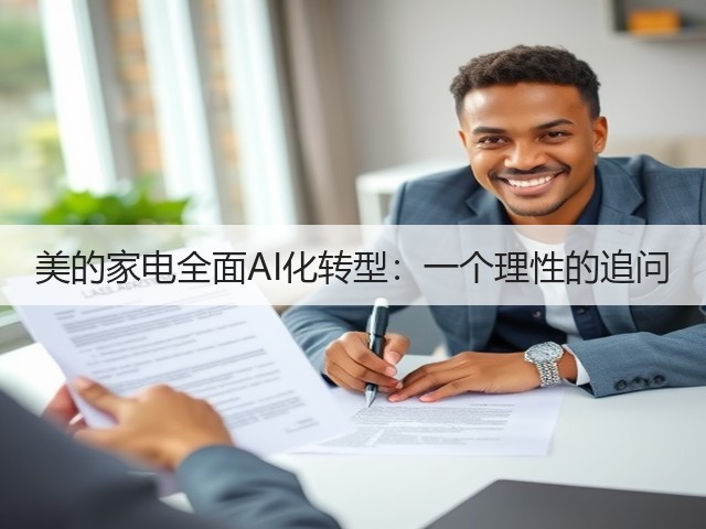 美的家电全面AI化转型:一个理性的追问(图2) 美的家电全面AI化转型:一个理性的追问(图2)