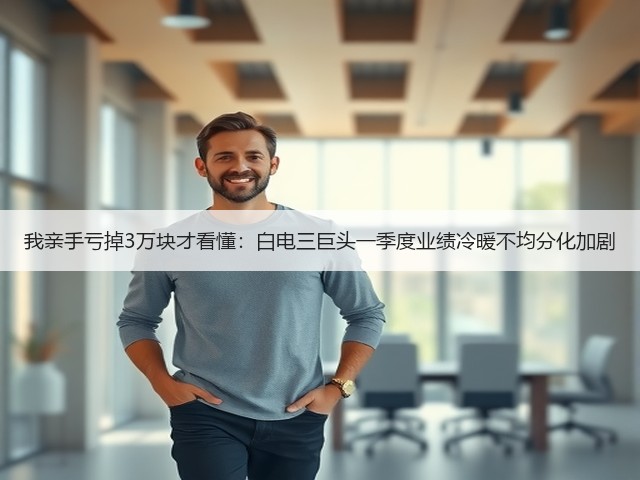 我亲手亏掉3万块才看懂:白电三巨头一季度业绩冷暖不均分化加剧(图1) 我亲手亏掉3万块才看懂:白电三巨头一季度业绩冷暖不均分化加剧(图1)