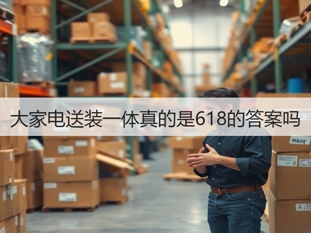 大家电送装一体真的是618的答案吗(图1) 大家电送装一体真的是618的答案吗(图1)