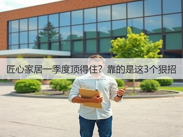匠心家居一季度顶得住?靠的是这3个狠招(图1) 匠心家居一季度顶得住?靠的是这3个狠招(图1)
