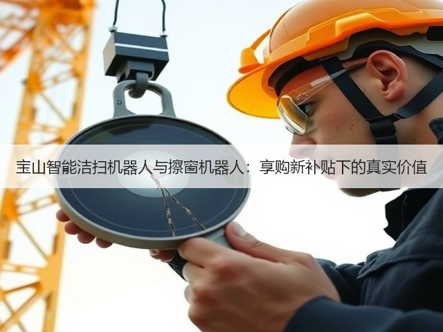 宝山智能洁扫机器人与擦窗机器人:享购新补贴下的真实价值(图1) 宝山智能洁扫机器人与擦窗机器人:享购新补贴下的真实价值(图1)
