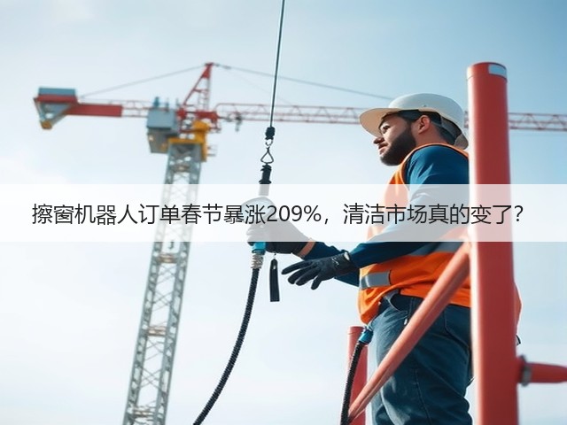擦窗机器人订单春节暴涨209%,清洁市场真的变了?(图3) 擦窗机器人订单春节暴涨209%,清洁市场真的变了?(图3)