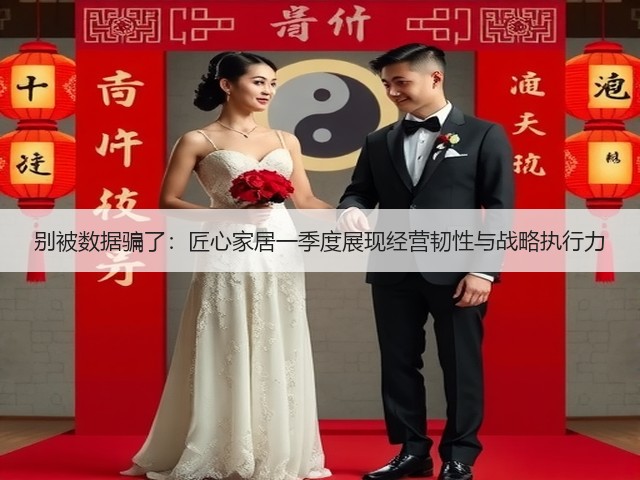 别被数据骗了:匠心家居一季度展现经营韧性与战略执行力(图1) 别被数据骗了:匠心家居一季度展现经营韧性与战略执行力(图1)