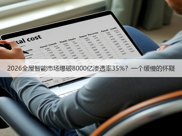 2026全屋智能市场爆破8000亿渗透率35%?一个缓慢的怀疑(图3) 2026全屋智能市场爆破8000亿渗透率35%?一个缓慢的怀疑(图3)