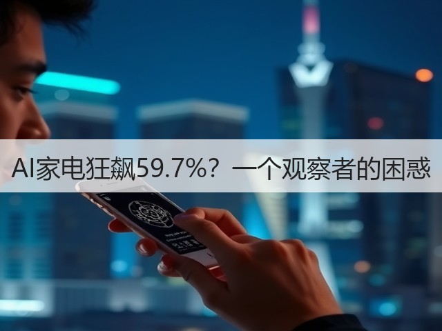 AI家电狂飙59.7%?一个观察者的困惑(图1) AI家电狂飙59.7%?一个观察者的困惑(图1)