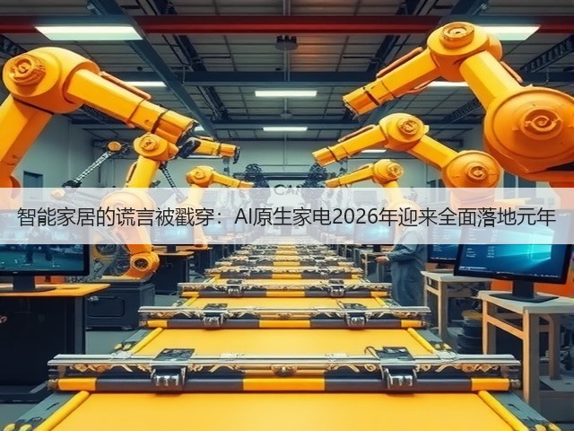 智能家居的谎言被戳穿:AI原生家电2026年迎来全面落地元年(图3) 智能家居的谎言被戳穿:AI原生家电2026年迎来全面落地元年(图3)