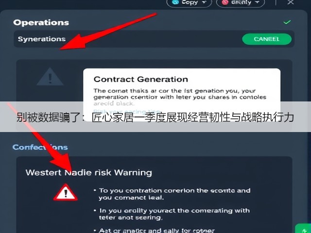 别被数据骗了:匠心家居一季度展现经营韧性与战略执行力(图3) 别被数据骗了:匠心家居一季度展现经营韧性与战略执行力(图3)