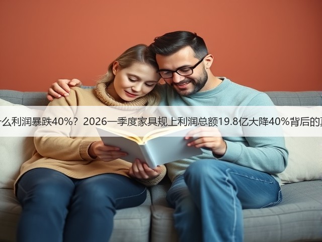 为什么利润暴跌40%?2026一季度家具规上利润总额19.8亿大降40%背后的真相(图3) 为什么利润暴跌40%?2026一季度家具规上利润总额19.8亿大降40%背后的真相(图3)
