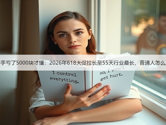 我亲手亏了5000块才懂:2026年618大促拉长至55天行业最长,普通人怎么应对(图3) 我亲手亏了5000块才懂:2026年618大促拉长至55天行业最长,普通人怎么应对(图3)