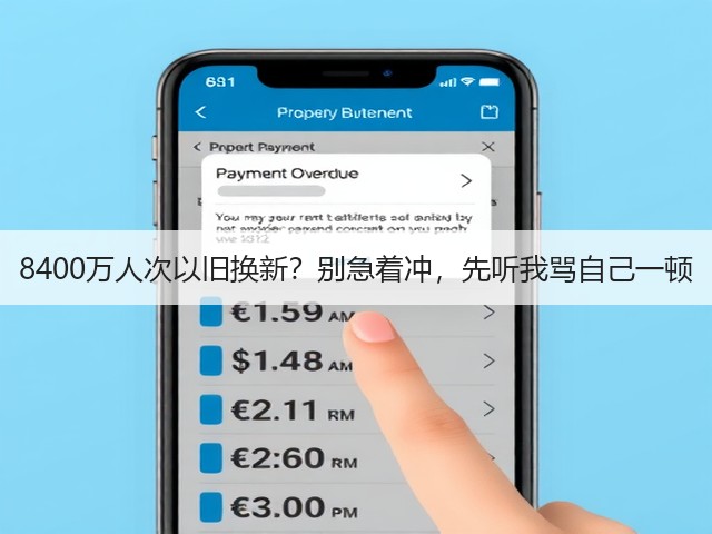 8400万人次以旧换新?别急着冲,先听我骂自己一顿(图3) 8400万人次以旧换新?别急着冲,先听我骂自己一顿(图3)