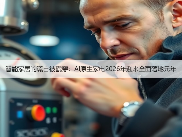智能家居的谎言被戳穿:AI原生家电2026年迎来全面落地元年(图2) 智能家居的谎言被戳穿:AI原生家电2026年迎来全面落地元年(图2)