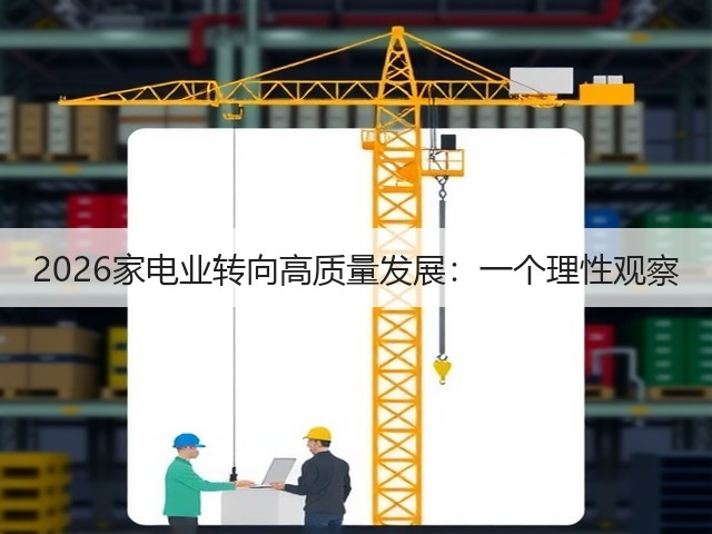 2026家电业转向高质量发展:一个理性观察(图3) 2026家电业转向高质量发展:一个理性观察(图3)