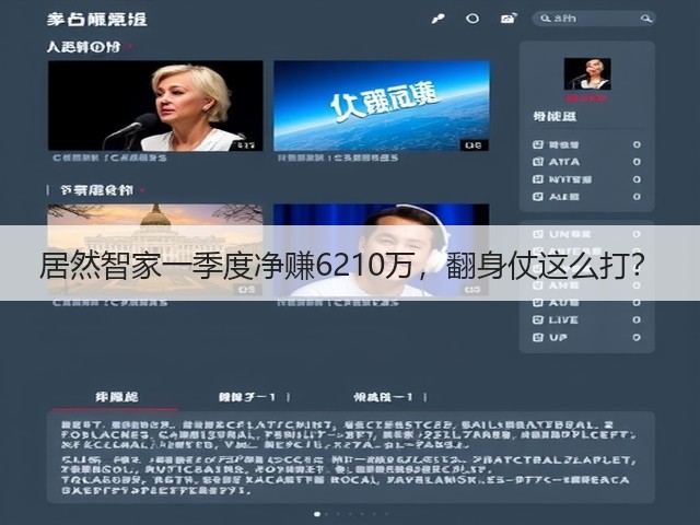 居然智家一季度净赚6210万,翻身仗这么打?(图1) 居然智家一季度净赚6210万,翻身仗这么打?(图1)