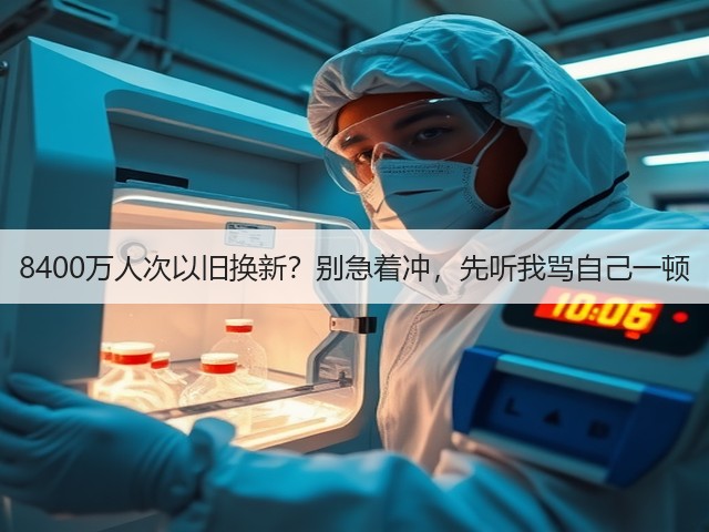 8400万人次以旧换新?别急着冲,先听我骂自己一顿(图1) 8400万人次以旧换新?别急着冲,先听我骂自己一顿(图1)