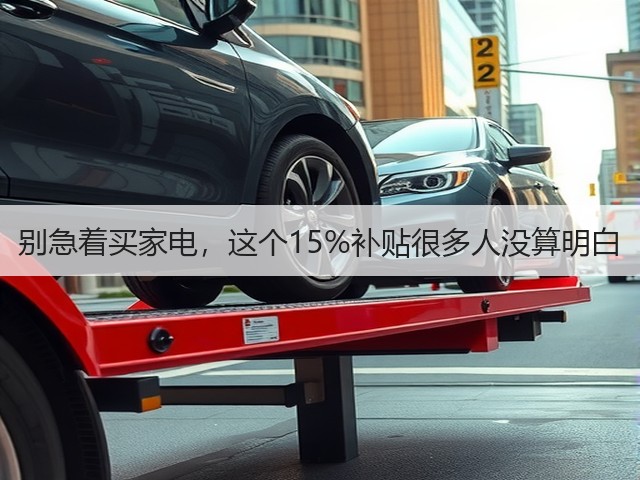 别急着买家电,这个15%补贴很多人没算明白(图2) 别急着买家电,这个15%补贴很多人没算明白(图2)