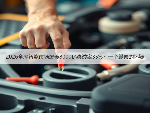 2026全屋智能市场爆破8000亿渗透率35%?一个缓慢的怀疑(图1) 2026全屋智能市场爆破8000亿渗透率35%?一个缓慢的怀疑(图1)